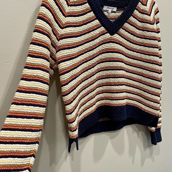 Madewell Arden V-Neck Crop Pullover Sweater - Size: Small - Picture 5 of 6